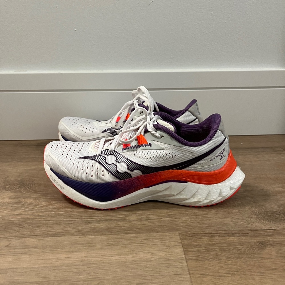 Saucony Women’s White Purple Orange Running Shoes